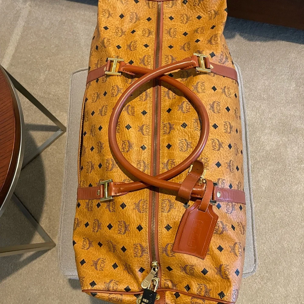 MCM large Brown Monogram Bag
